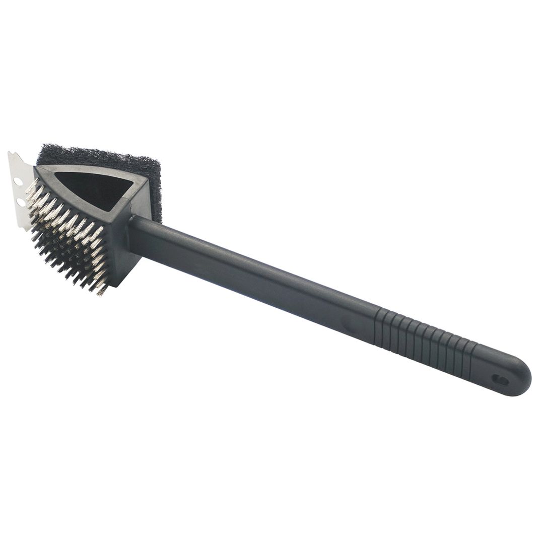 Cepillo Parrillero Steel Grill Brush Long BBQ Cleaner Brush with